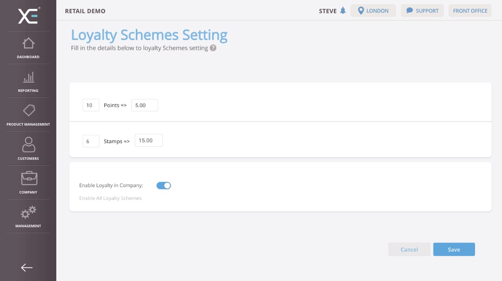 Features XEPOS Features XEPOS