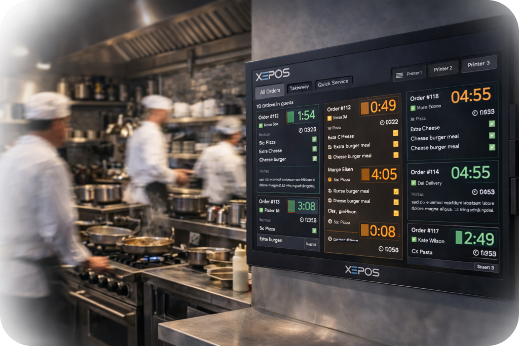 21.5” KDS Screen | Smart Kitchen Display with Timers & Alerts